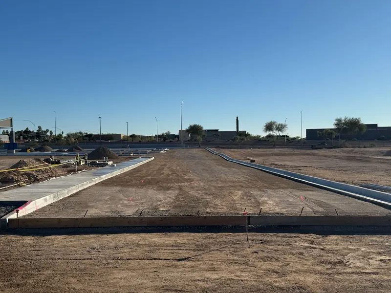 New construction pad preparation by Desert Valley Grading