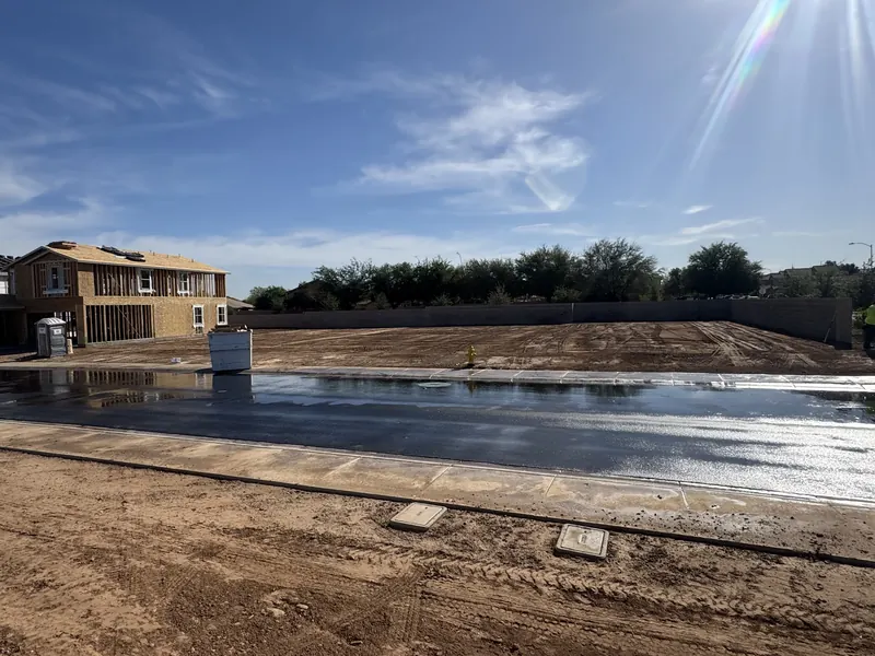 Residential lot grading and site preparation in Arizona